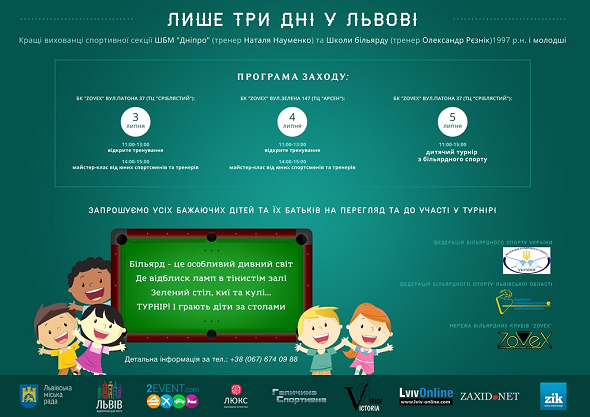 Фестиваль детского бильярда