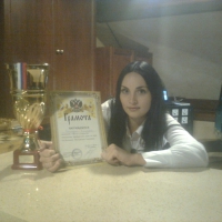 С кубком нашего чемпиона