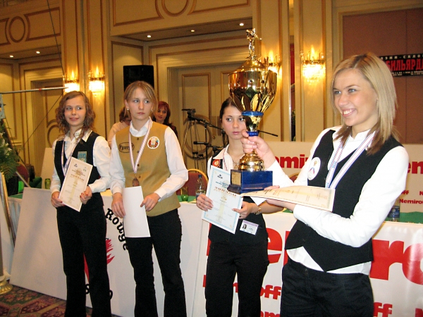 Церемония награждения первого женского Чемпионата мира в Казахстане, Алма-Ата, 2005 г.
