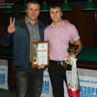 Чемпион Калинин Евгений с отцом Игорем