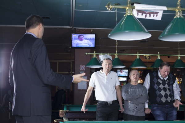 Ветеранское крыло "Бильярдных звезд Петербурга" на жеребьевке