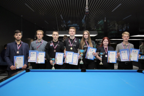 Победители командного студенческого Чемпионата по пулу!