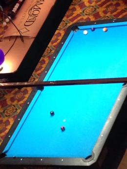 Позиция, воспроизведенная Алексом после матча. Четверка дуплетом через два борта