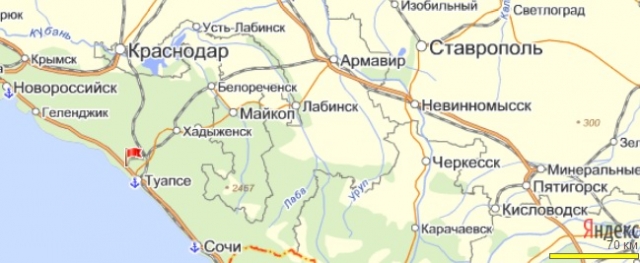 Карта изобильный ставропольский