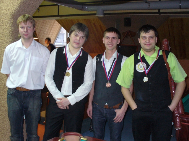 Призеры 2-го тура чемпионата Республики Мордовия по пирамиде 2011