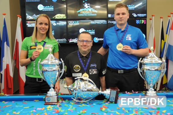 «Восьмерка»: Ясмин Оушан (Австрия), Юни Тяхти, Яни Уски (оба - Финляндия)