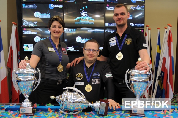 «Девятка»: Келли Фишер (Великобритания), Юни Тяхти, Руслан Чинахов (Россия)