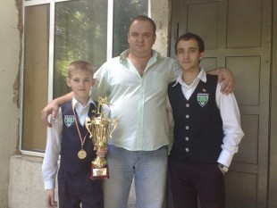 Александр и его лучшие ученики: Сергей Крыжановский и Артур Морарь