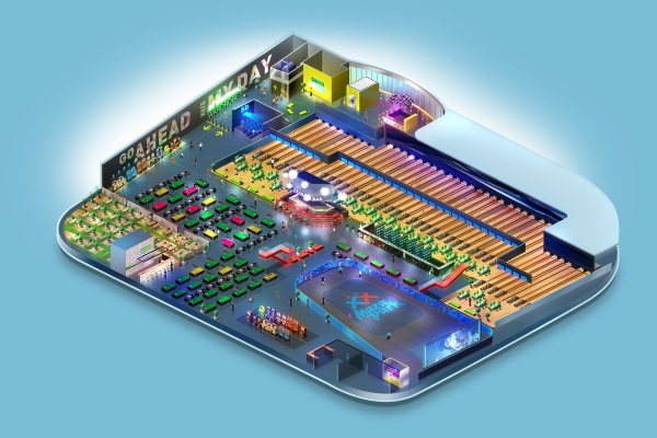 Так схематично выглядит первый уровень Maza Park