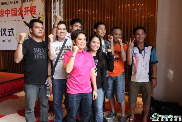 Carlo Biado, Warren Kiamco, Jeffrey Ignacio, Johann Chua, Dennis Orcollo, Rubelin Amit, Iris Ranola