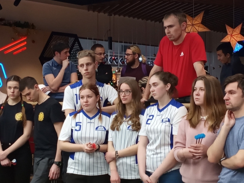 Команда Колледжа водных ресурсов практически полностью состояла из девушек