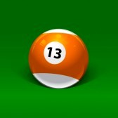 13920593-orange-and-white-billiard-ball-number-thirteen-on-a-green-background.jpg